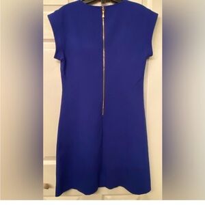 Kate Spade Blue Sheath Mini Dress Sleeveless Crew Neck